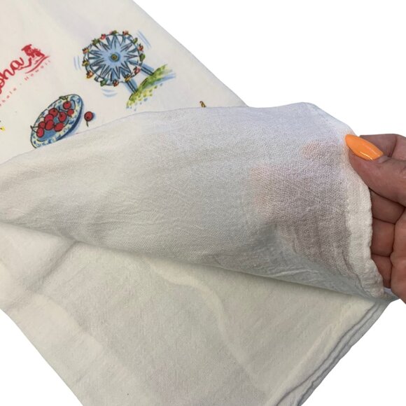 Hawaii Aloha Kitchen Cotton Tea Towel Dog and Vacation Print Set of 2 Gift  New - Picture 5 of 5